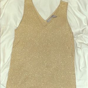 Old Navy Gold Top Tank Large LN